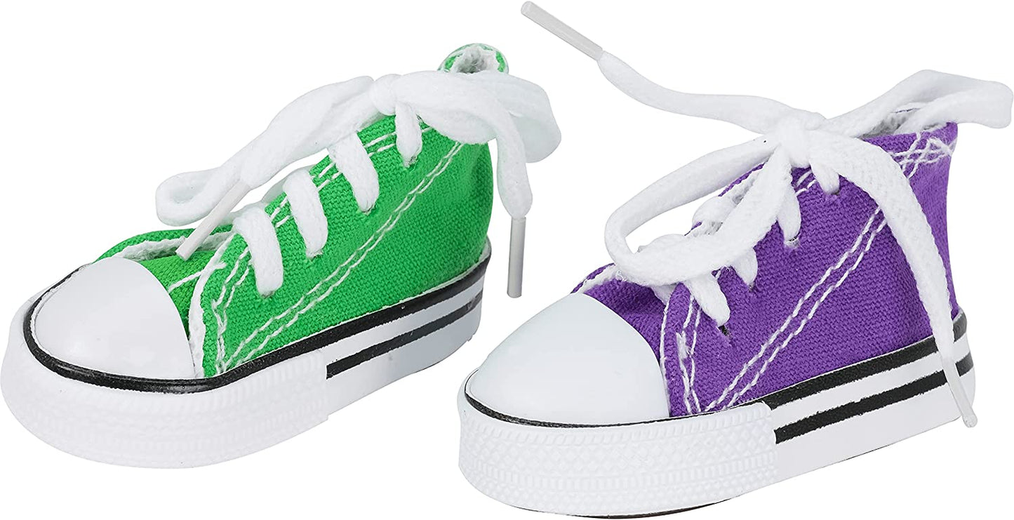 6 Mini Sneakers Colorful Cotton Shredding Parrot Parrotlet Budgie Finch Cockatoo