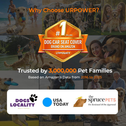 Dog Car Seat Cover for Back Seat, Waterproof Car Seat Protector for Child Carseat & Pets, Nonslip Car Seat Covers for Large Sedans & Large Suvs